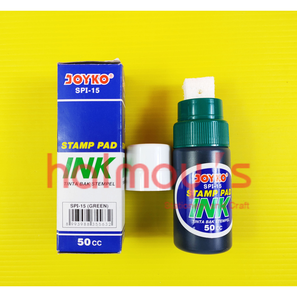 TINTA BAK STEMPEL / STAMP PAD INK JOYKO SPI - 15 WARNA HIJAU