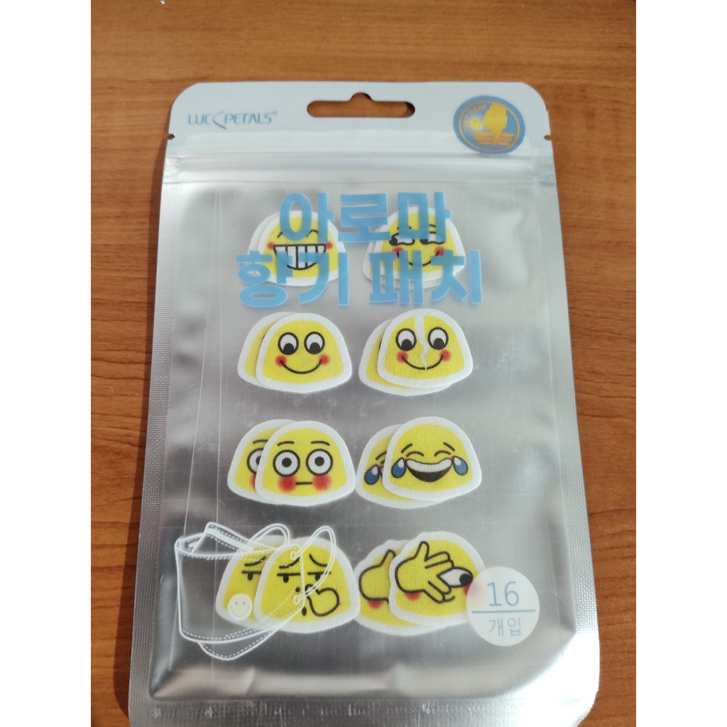 Sticker Masker Aroma Lemon / Mint Korea Mask Patch Stiker Tempel Pewangi Fresh Aromatherapy mw