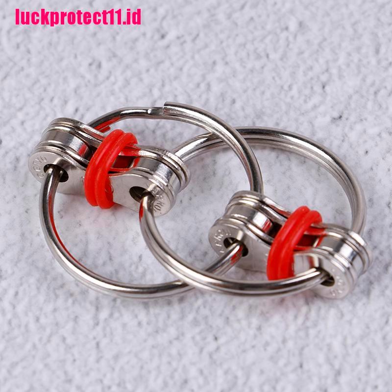 Lucktoy 1pc Gantungan Kunci Fidget Spinner Untuk Menghilangkan Stress