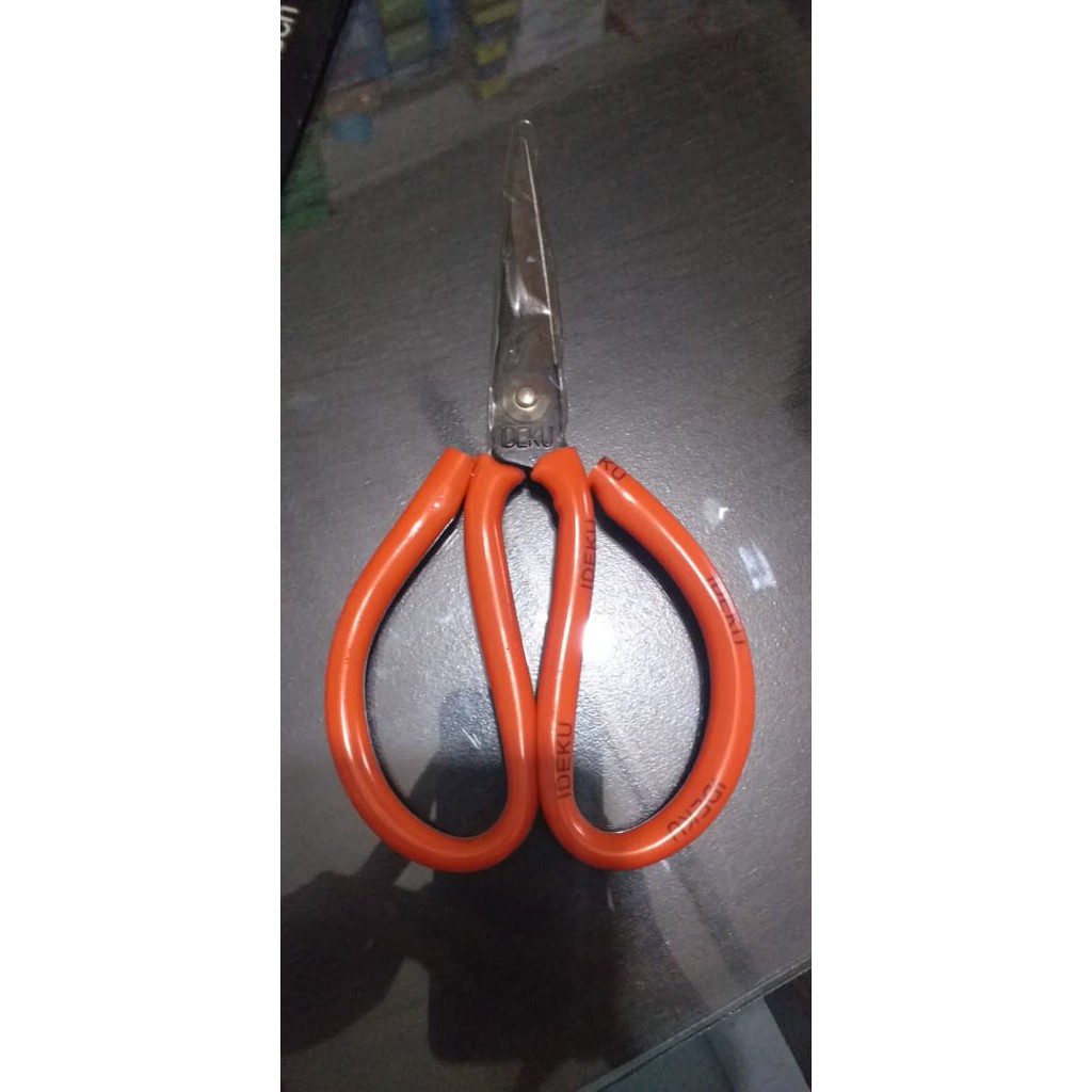

gunting kulit/ gunting model kodok/ gunting packing 6,5" ideku