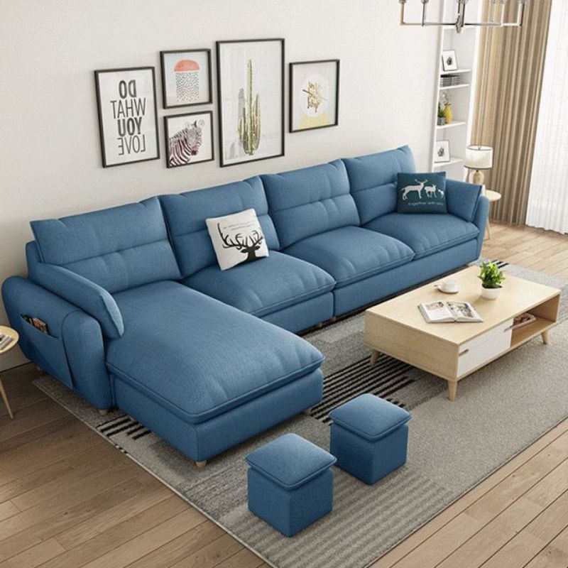 Sofa minimalis ruang tamu model L shape