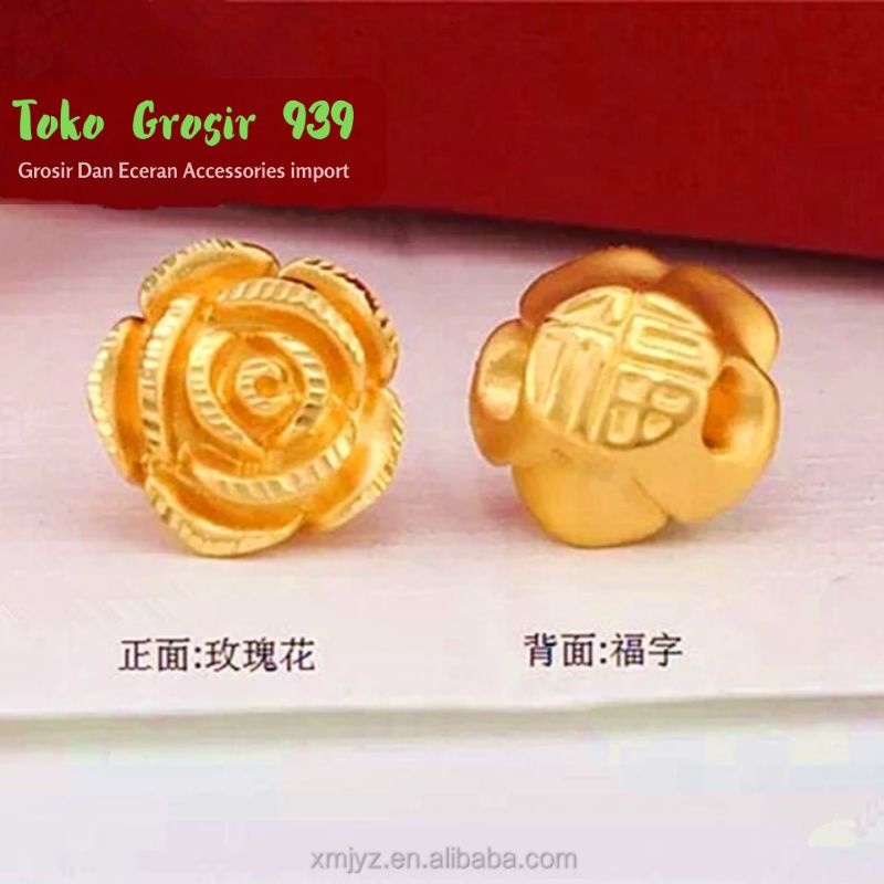 Bahan gelang Charm Liontin emas xuping emas hongkong bunga