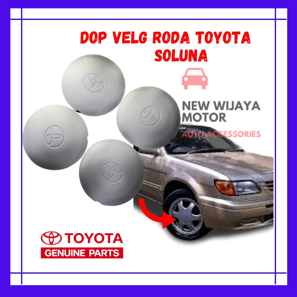 DOP RODA SOLUNA - DOP SOLUNA - Tutup Dop Roda Velg Toyota Soluna Diameter 15,1cm