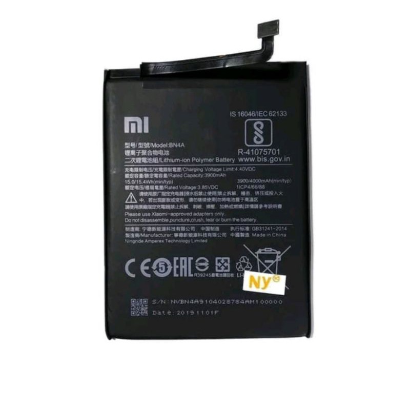 Baterai Xiaomi Redmi Note 7 | Note 7 Pro BN4A BN-4A BN 4A Battery Batteray batre batrai Btr Original