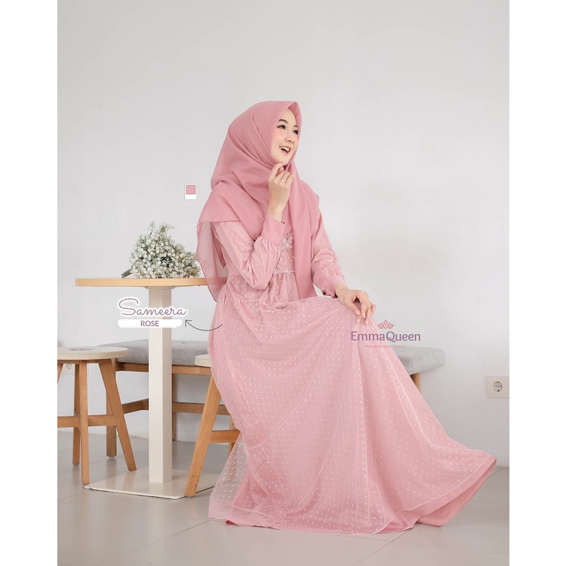 EmmaQueen - Dress Sameera Eid Adha Collection-Rose