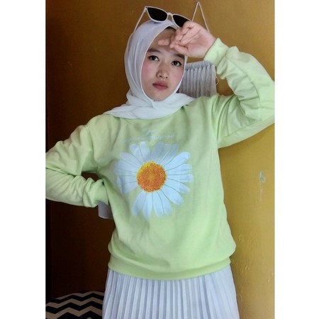 Sweater Wanita Basic Sweater Crewneck Wanita Pria Unisex