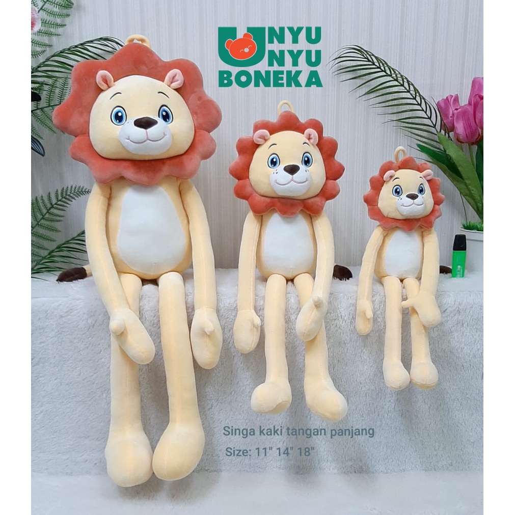 Boneka Singa size 28cm/35cm/45cm/lionAnimal/mainananak/hadiah/souvenir