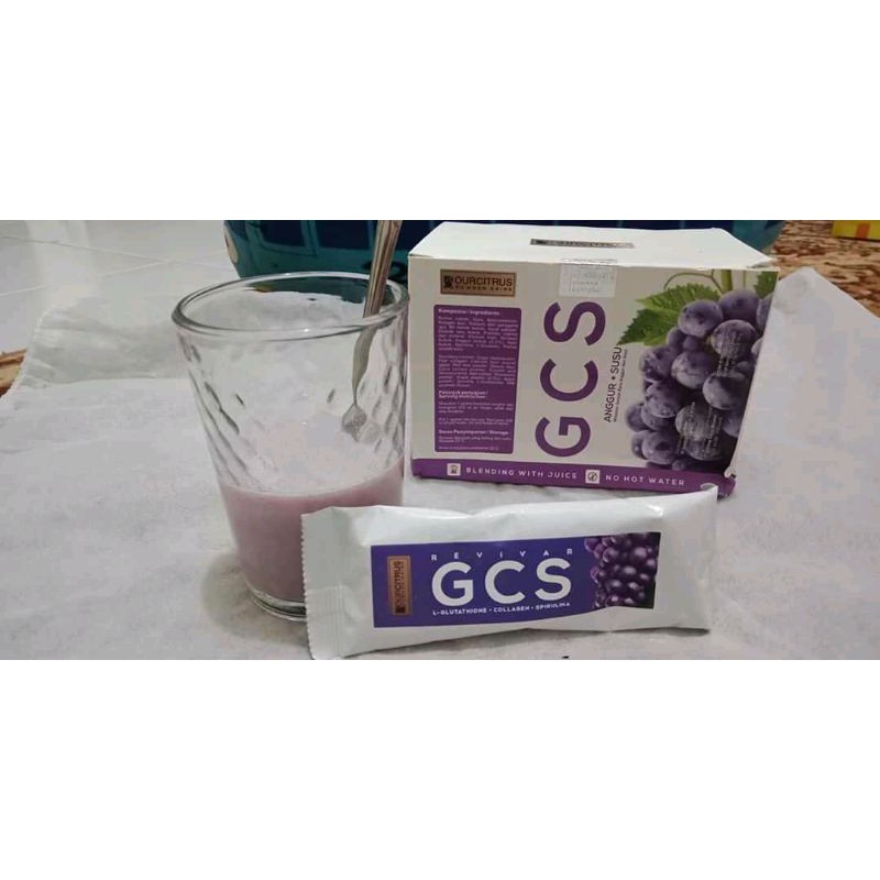 Minuman Serbuk GLUTATHIONE COLLAGEN PEMUTIH KULIT ALAMI - GCS REVIVAR 5 sachet