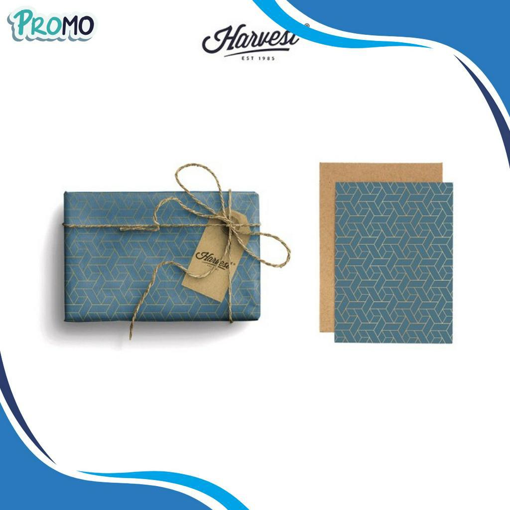 

STOCK TERUPDATE Paket Kertas Kado Kartu Ucapan Harvest Wrap Kit Dream Blue