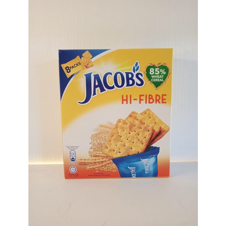 

JACOB'S HI FIBRE WHOLEGRAIN CRACKER NETTO 209.6GR | snack | kue | camilan