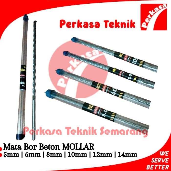 Mata Bor Tembok Beton 30cm MOLLAR Masonry Drill Bit 300mm / 30 cm