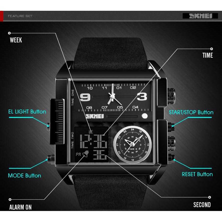 Jam Tangan Digital Analog Pria SKMEI Vogue - a1391