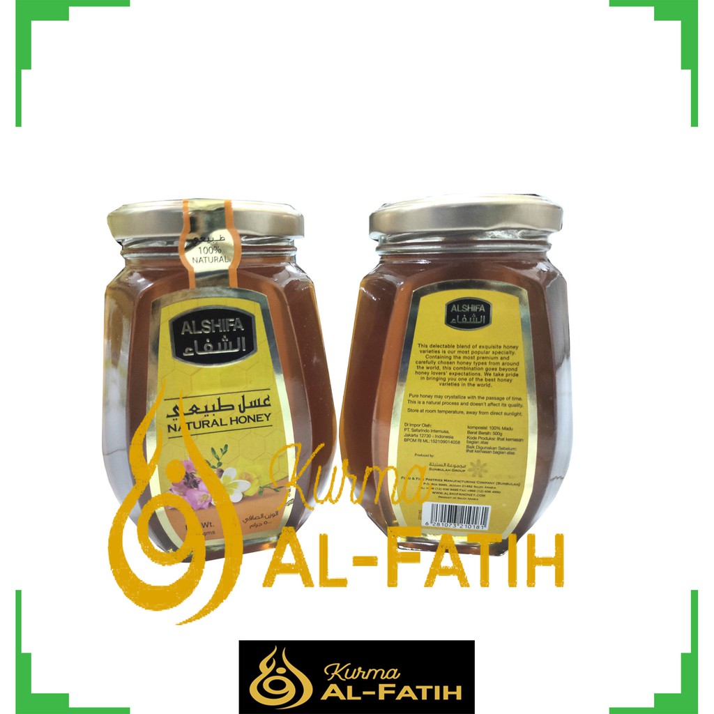 Madu AL SHIFA 500GRAM Natural Honey / Madu Arab Murni Alshifa Asli Original