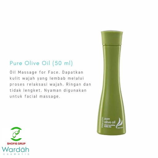 Minyak Zaitun Murni Wardah Pure Olive Oil 50 Ml Untuk Wajah Dan Seluruh Kulit Badan Indonesia