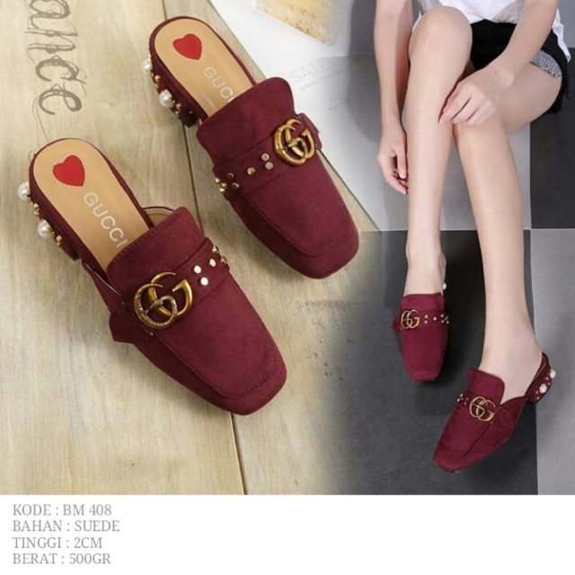 sepatu heels gucci