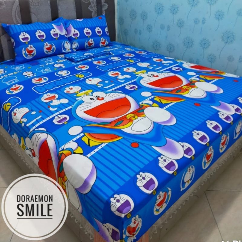 Sprei Motif Doraemon 3d Set 180x200 Seprei Doraemon Terlaris Shopee Indonesia