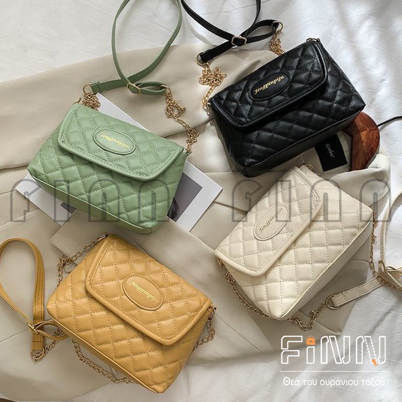 Slingbag Wanita Fashion Jingpinpiju Rantai Simple / Tas Selempang Wanita Jingpinpiju Import