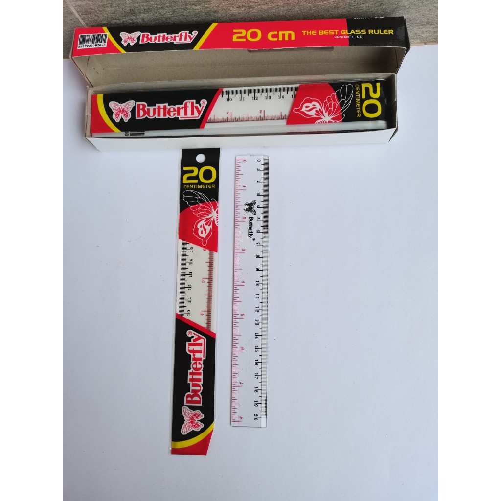 

Penggaris Butterfly 20 cm / Mistar / Ruler