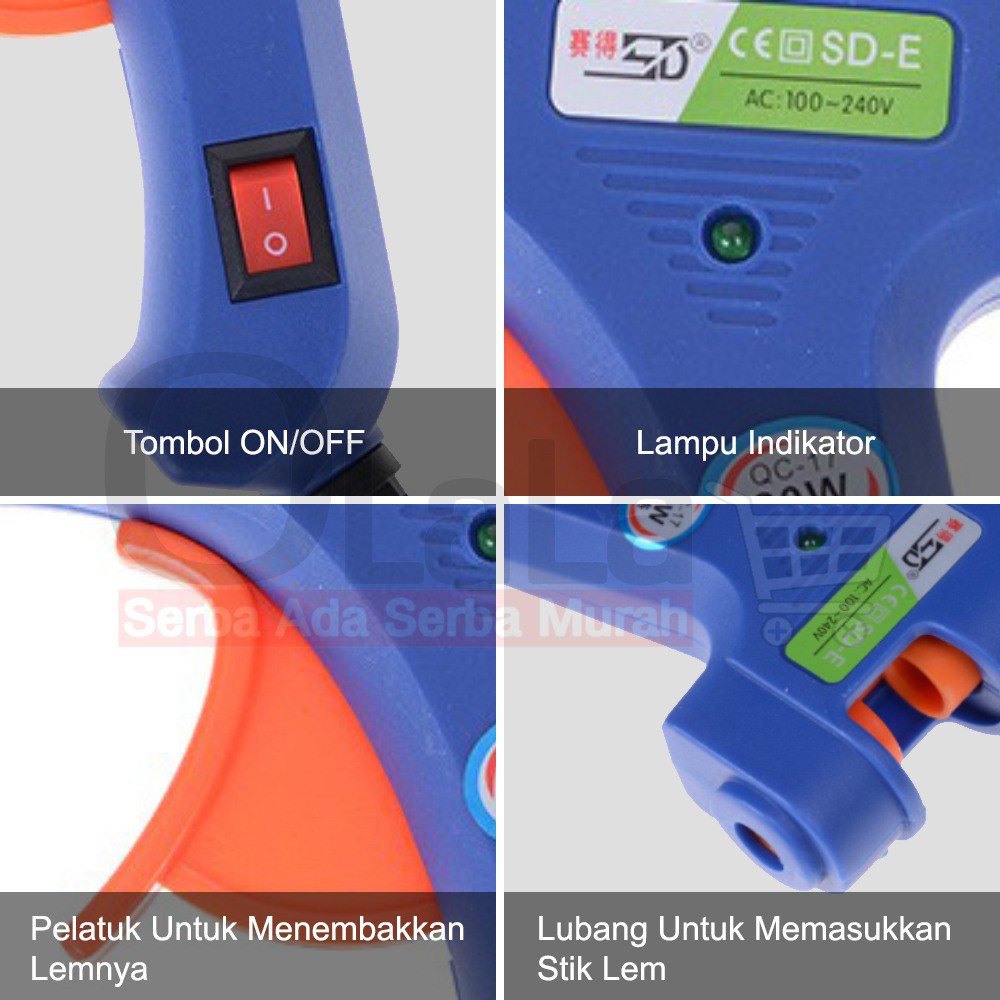 Alat Lem Tembak Glue Gun 20W 40W JQ-20W