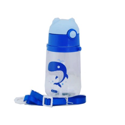 Botol Minum Anak Lucu Motif Bear 480ml - Botol Minum Lucu Bertali H332