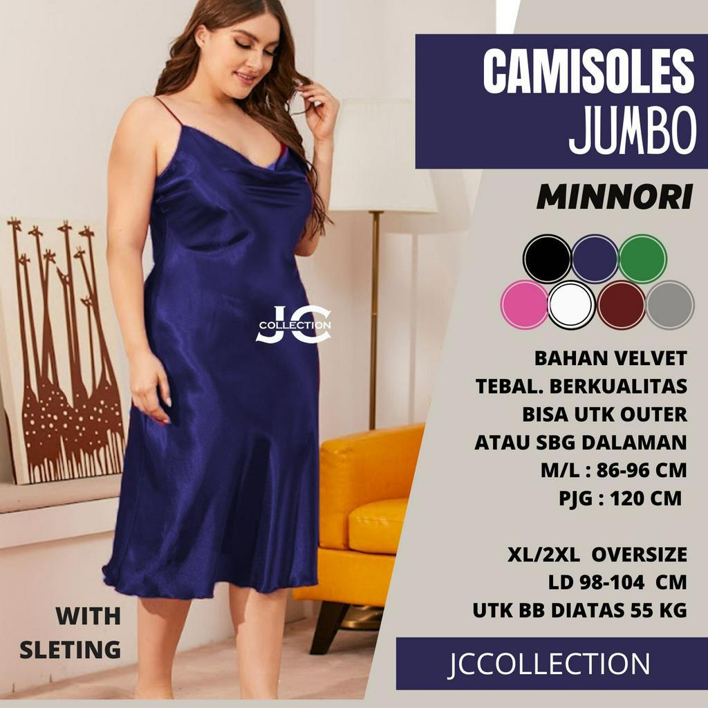 Tanktop Jumbo Velvet / Camisoles Oversize sexy Saten / Tanktop Tali Minori JCCollections. / Tanktop Satin Jumbo