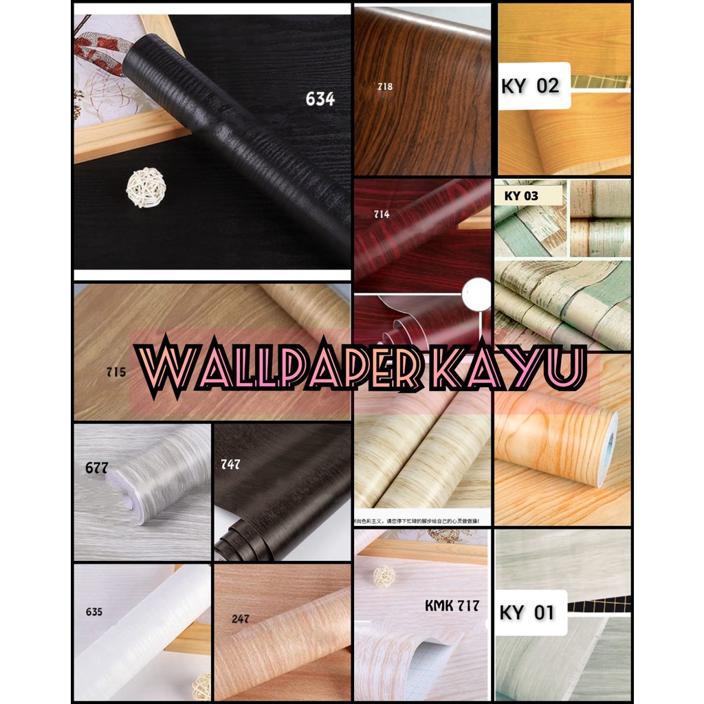 HUI - WALLPAPER DINDING KAYU | WALLPAPER DINDING SERAT KAYU | WALLPAPER DINDING MEJA | WALLPAPER DIN