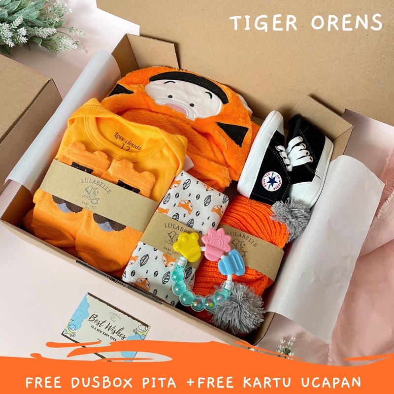HAMPERS BAYI | KADO LAHIRAN BAYI / NEWBORN GIFT / HAMPERS BABY-TIGER ORENS 150