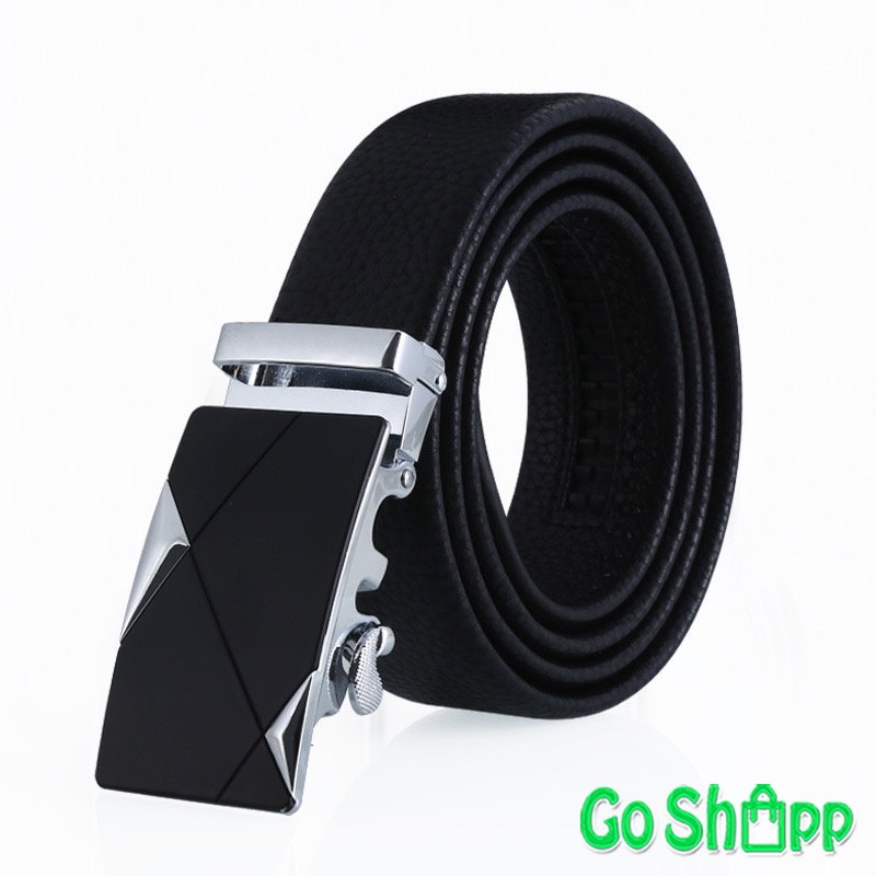 Gesper Pria Kulit PU Import - Ikat Pinggang Pria Model Rel Import - Sabuk Gesper Cowok Kulit Terbaru - Tali Pinggang Cowok Import Model Terbaru - Gesper Cowok Men Belt Import [IP03]