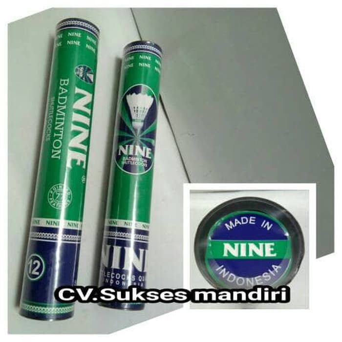 bola/shutlecock/kok badminton  NINE HIJAU  bb 091