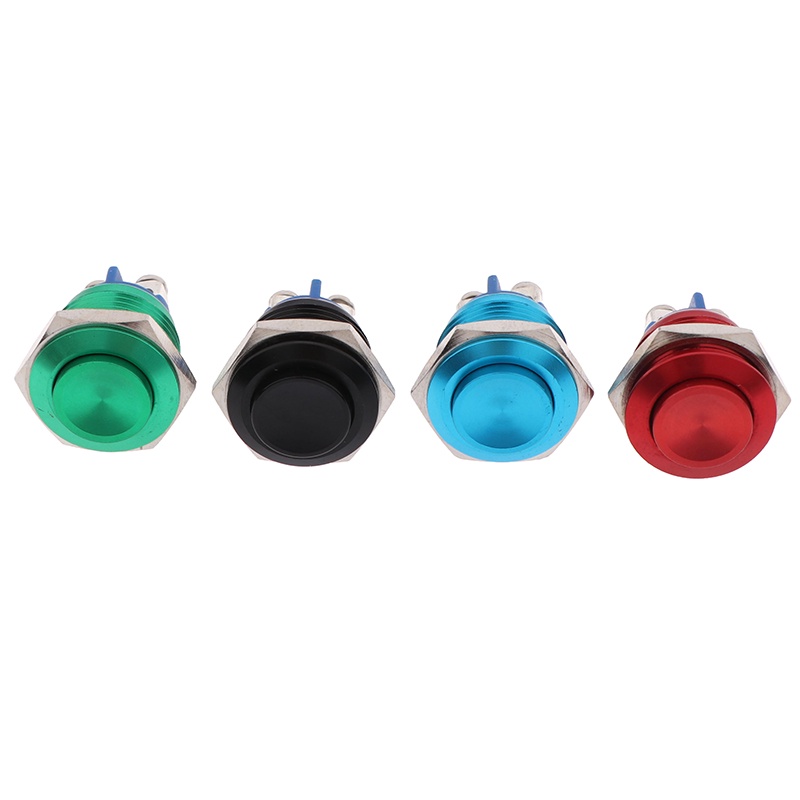 1 Pc Tombol Saklar Tekan Momentary 16mm Tahan Air