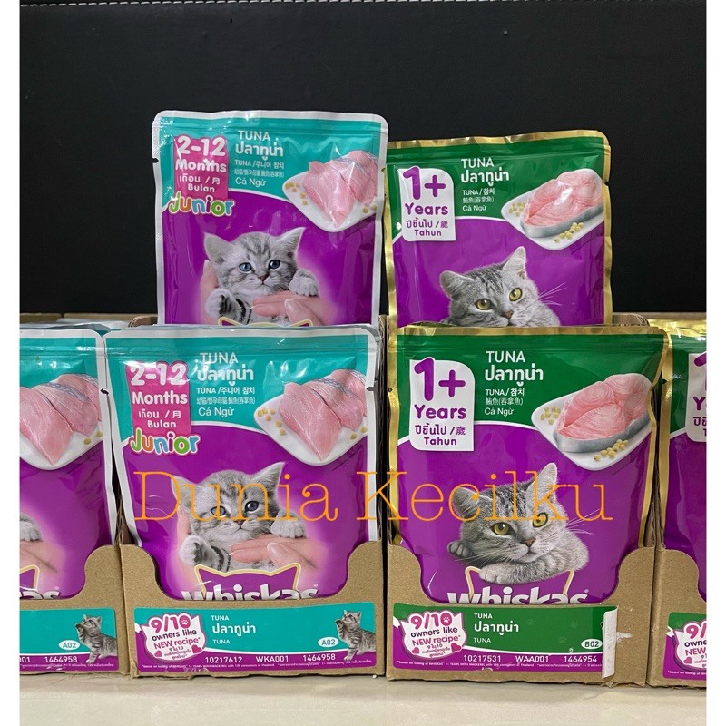 Jual Whiskas Pouch Wet Food / Whiskas Sachet / Whiskas Basah Tuna 80