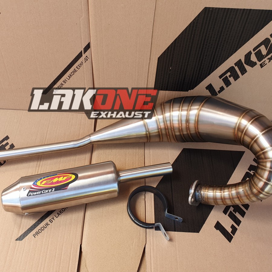 KNALPOT RACING FMF GTX TRAIL MODEL UDANG YAMAHA YT115 YT 115 STAINLESS