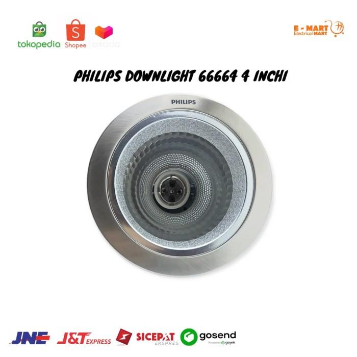Philips Downlight 66664 4 inch Putih 4 RECESSED Rumah Lampu White