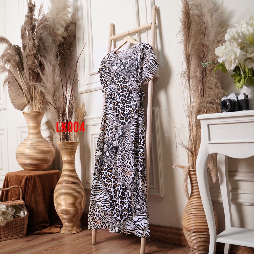 Daster Kimono Busui Panjang Semata Kaki Daster Viral Kekinian-LK004