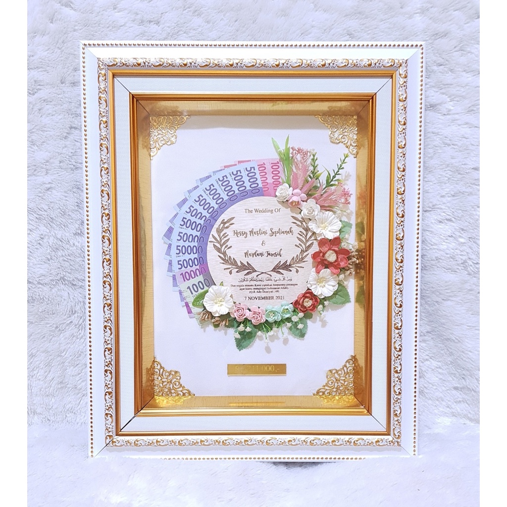 Mahar uang  pernikahan frame 30 x 40