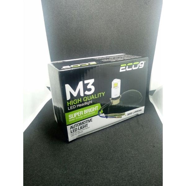 NINE ECO9 LAMPU LED MOTOR M3 LED 3 SISI AC DC H LOW  H6 H4 H7 original product