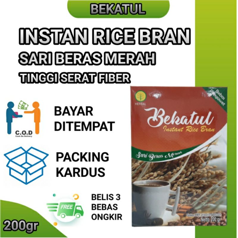 

Bekatul sari Beras merah rice bran Diabet dan Diet