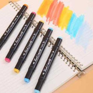 

[KODE PRODUK CPVFJ9587] Spidol Warna / Sepidol Warna Warni / Spidol Dual Side Fine Art Brush Pen Art Marker Set