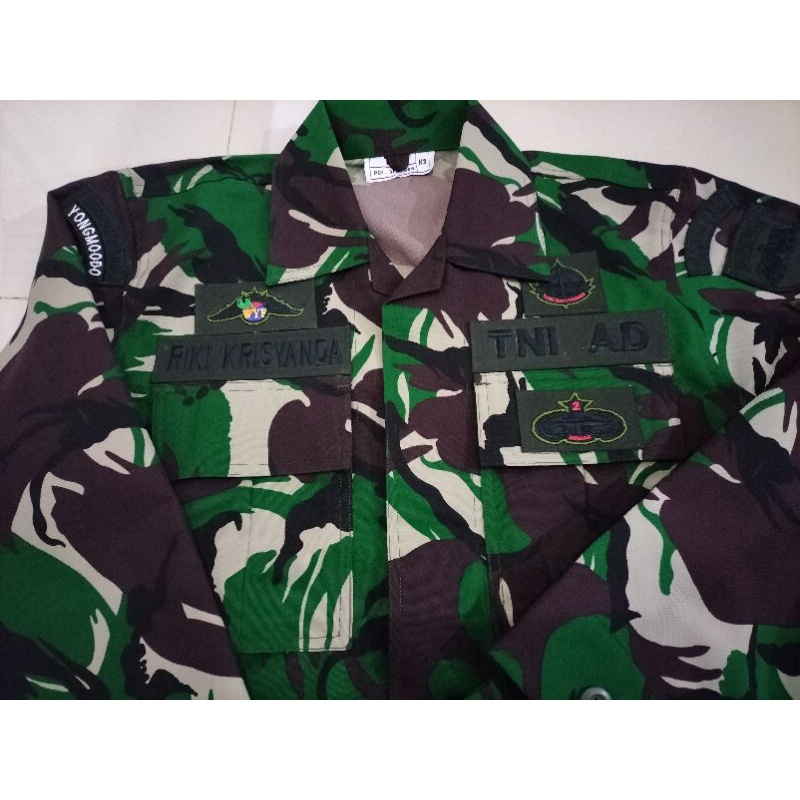 baju pdl tni velbed