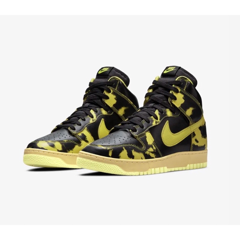 NIKE DUNK HIGH SP 1985 BLACK YELLOW ACID WASH ORIGINAL SNEAKERS BNIB