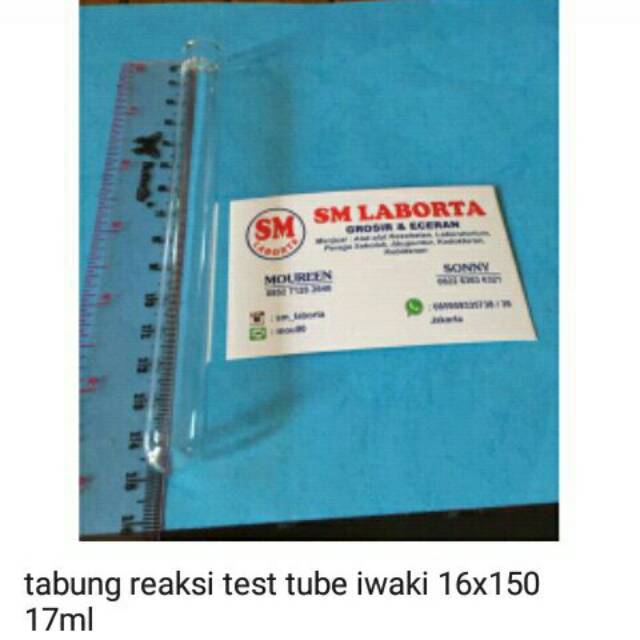 Jual Tabung Reaksi Test Tube Iwaki 16 X 150 17 Ml Indonesia Shopee