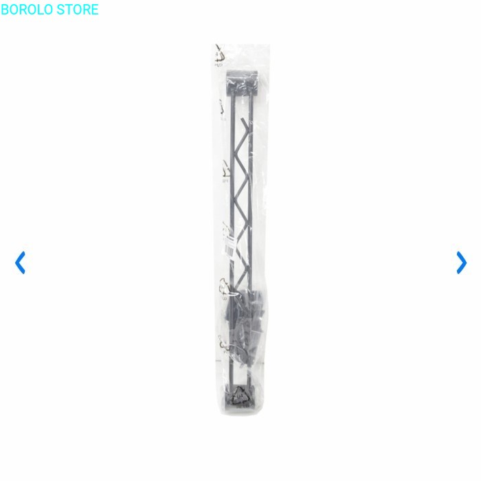 Krisbow 45x4 Cm Tiang Pembatas Sisi Rak Kawat - Silver