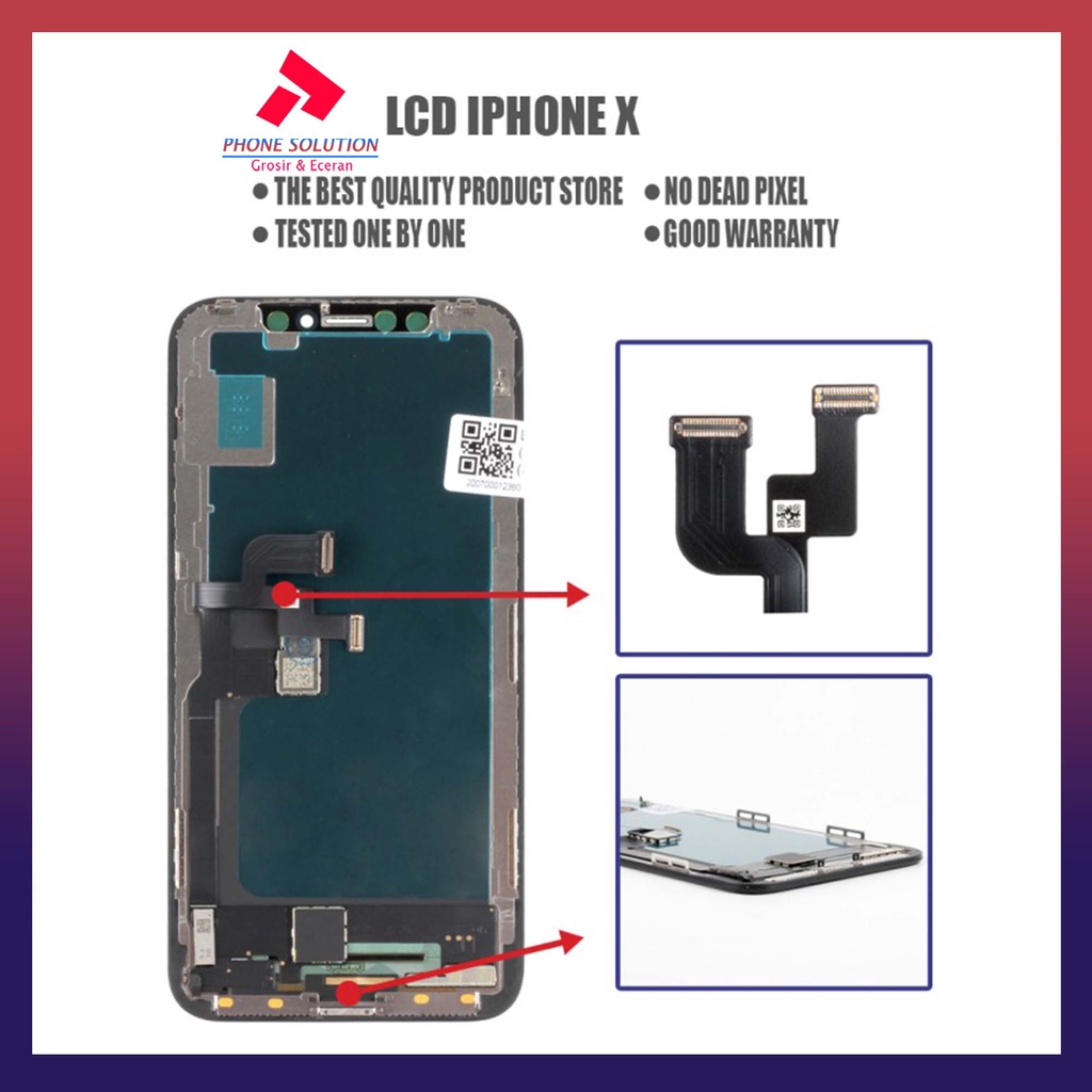 LCD Iph X Fullset Touchscreen Original 100% // Supplier LCD Iph - Garansi 1 Bulan