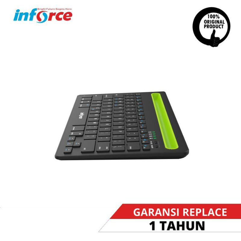 KEYBOARD BLUETOOTH INFORCE 1843 - KEYBOARD BLUETOOTH ANDROID, MAC, WIN - INFORCE KEYBOARD BLUETOOTH 1843 MULTI DEVICE CHARGE HP TABLET