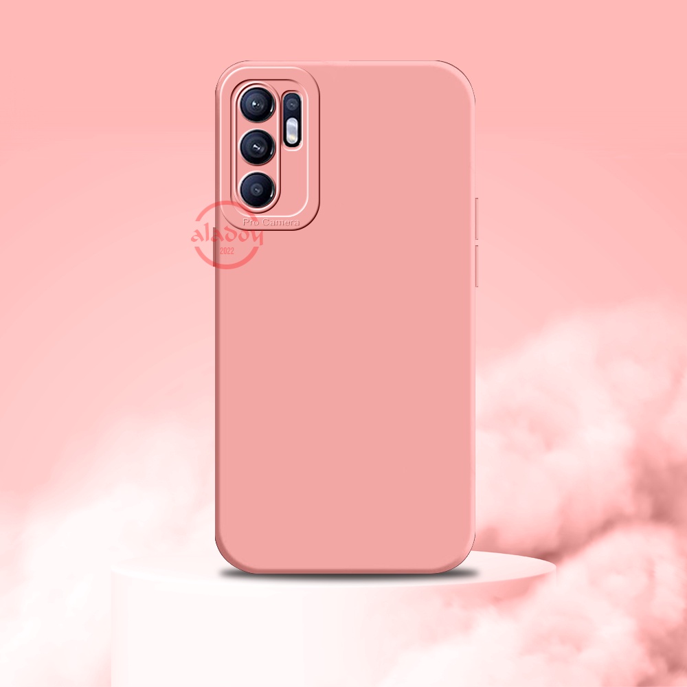 Soft Case Oppo Reno 6 4G Case Liquid Silicone Pro Camera Premium Casing