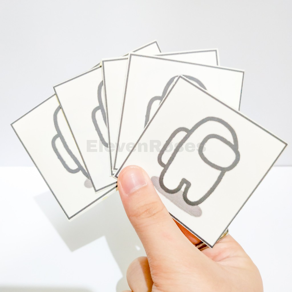 

AMONG US STICKER DIY COLOR YOURSELF LUCU GAMES