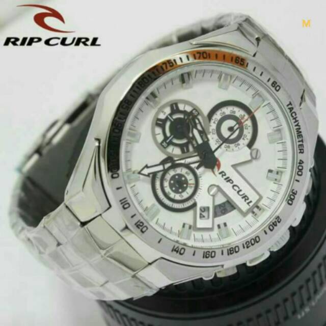 Jam Tangan Pria Ripcurl Chrono Silver Premium