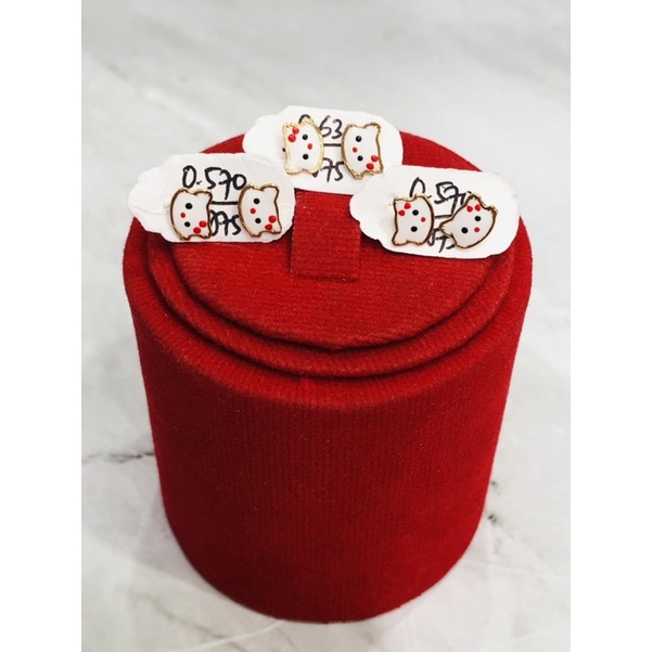 Anting toge anak karakter emas asli 375/8k