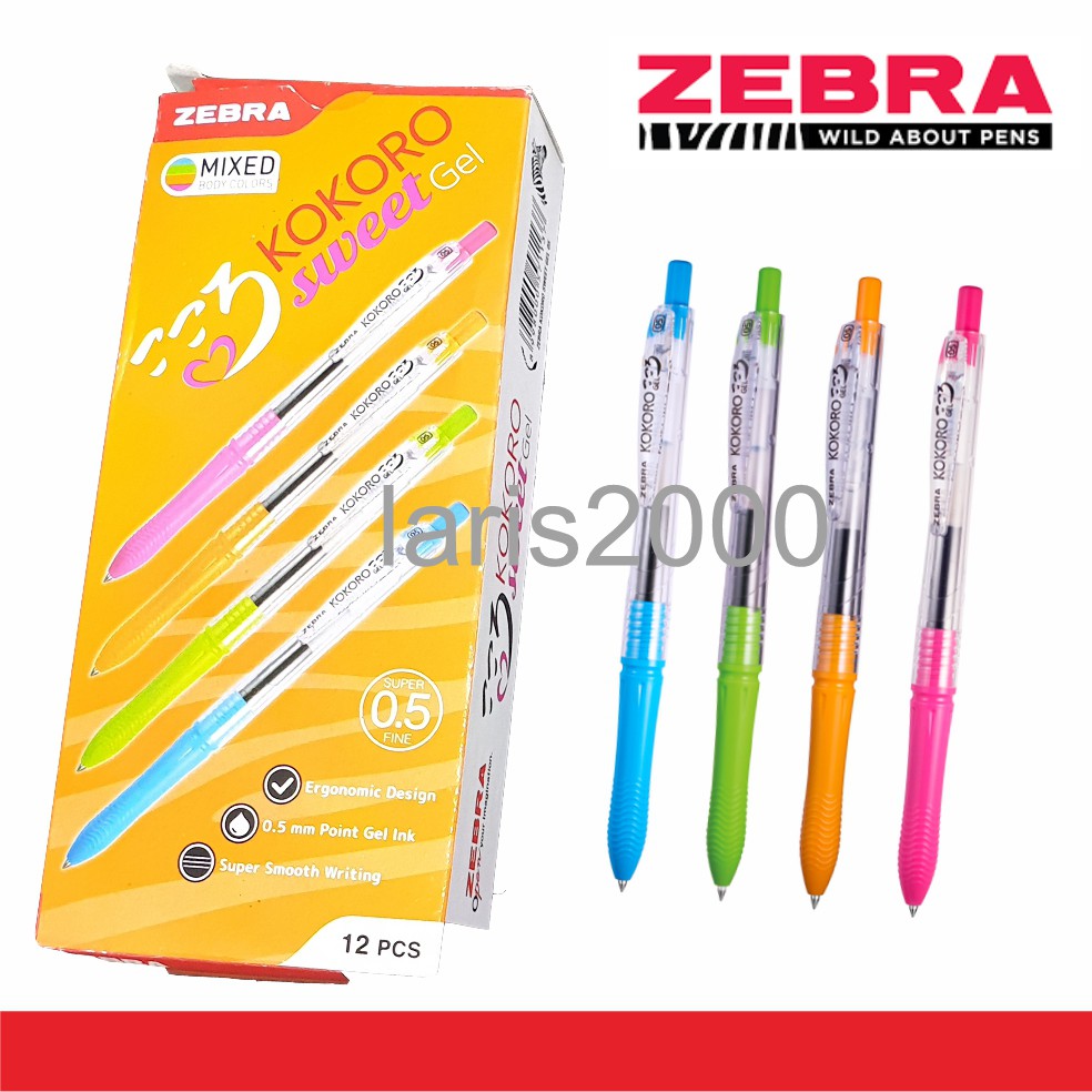 

Pulpen Kokoro Tinta Hitam / Sweet Gel 0.5 (Per Pcs)