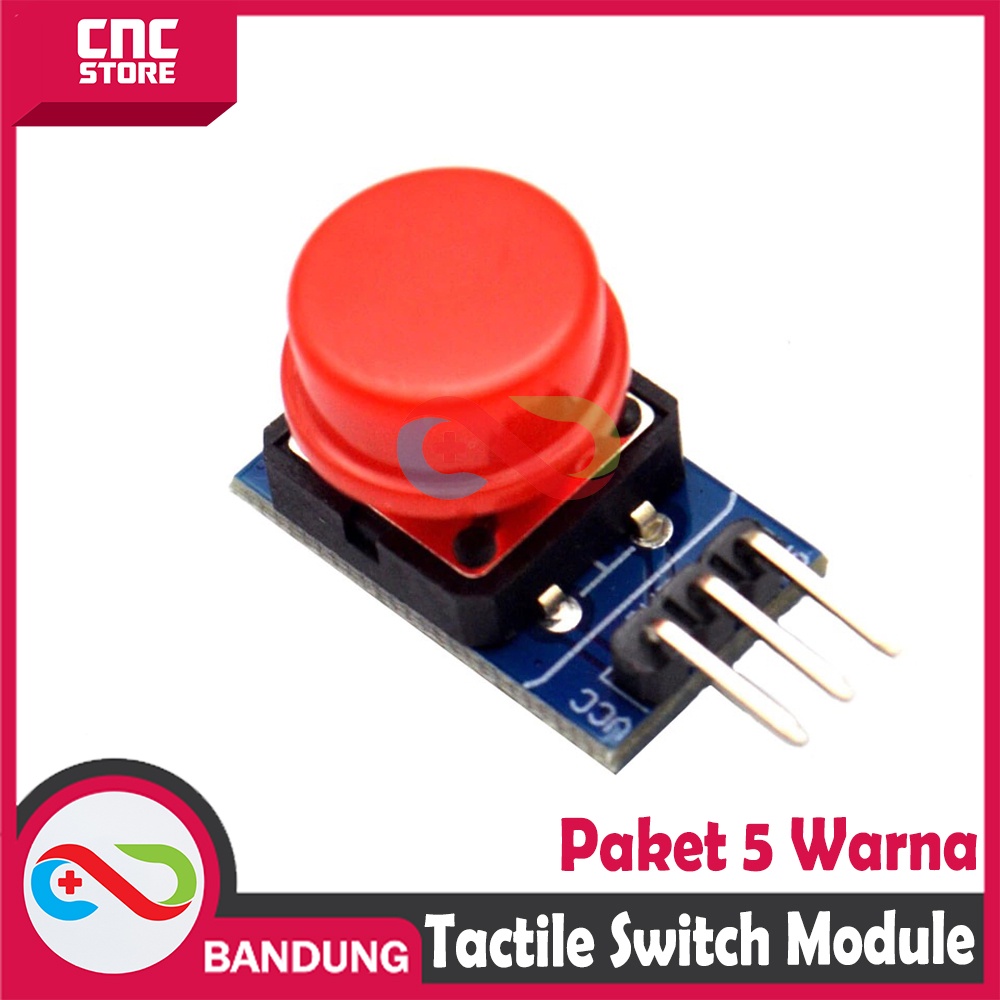 PAKET TACTILE SWITCH PUSH BUTTON MODULE 12x12MM 5 WARNA